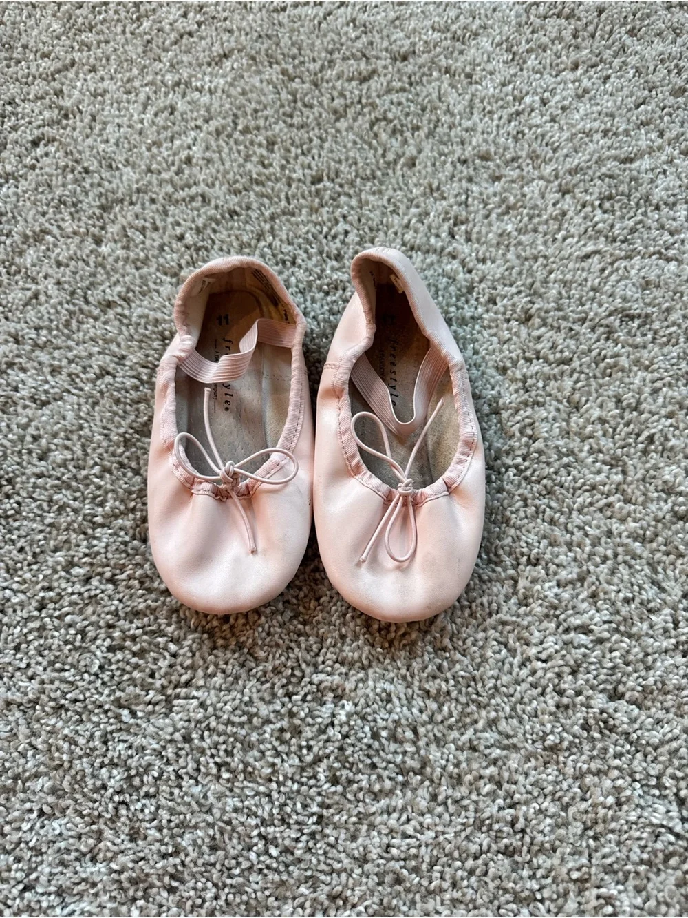 Freestyle Girls Ballet Shoes Bundle Size 11 Pink Black Dance Slippers Lot Flats